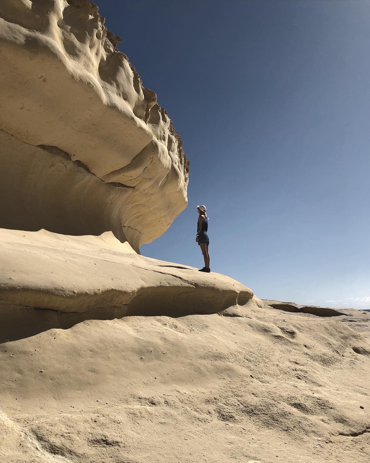 girl on a cliff